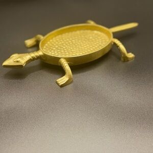 Opalhouse Jungalow Turtle Tray Aluminum Gold Tone, Decorative Candy Jewelry
